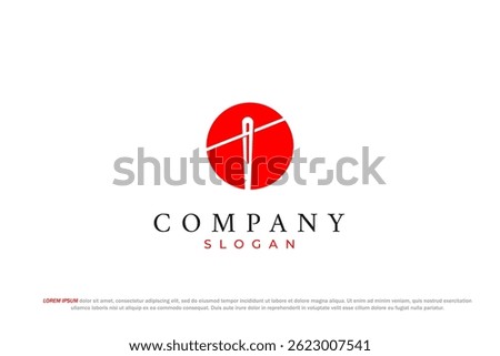 letter t needle and sewing thread taylor logo