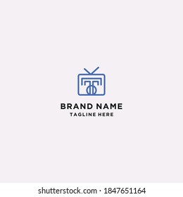 Brief T O Logo, Vektordesign-Vorlage herunterladen
