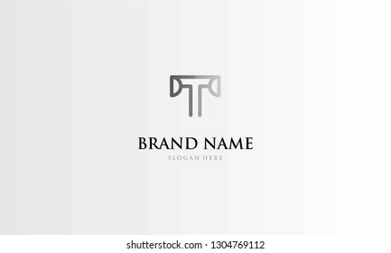 Letter T Outline Abstract Creative Monogram Business Modern Logo