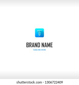 Letter T Outline Networking Abstract Modern Creative Business Technology Logo