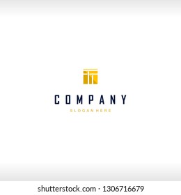 Letter T Outline Square Monogram Abstract Creative Business Techno Logo