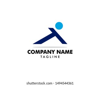 Letter T People Logo Template