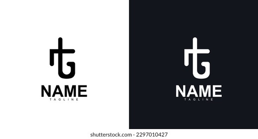 Letter T plus Brand modern monogram symbol concept. Abstract logo negative space style. Vector illustration. Graphic Alphabet Symbol for Corporate Business Identity