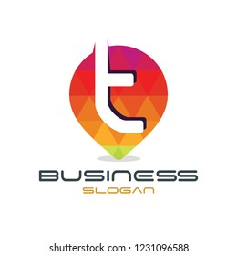 Letter 't' Point Logo

