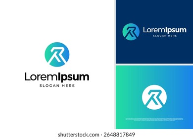 Letter T and R monogram logo design. Business logo vector template
