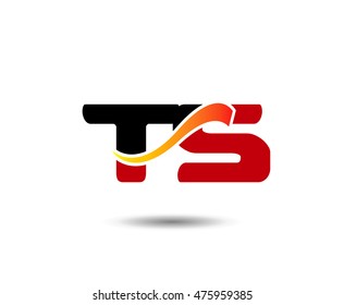 Letter T and S logo template
