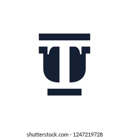 letter t Shield logo