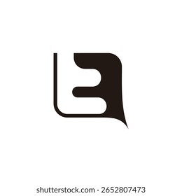 Letra T Simple Bubble Talk Doodle Vector de logotipo simple 