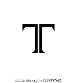 Letter T simple logo design