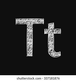 letter T Sketch Doodle sketch