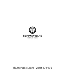 Letter T smile logo icon vector template