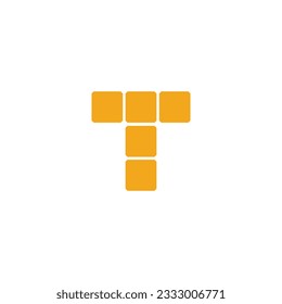 Letter T Solar panel logo design