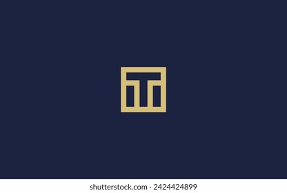 letra t cuadrado logo icono diseño vector plantilla de diseño inspiración