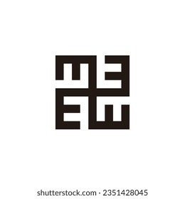 Letter t square, rounded geometric symbol simple logo vector