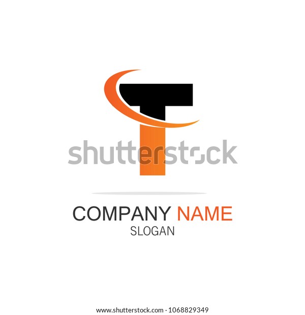 Letter T Swoosh Logo Stock Vector (Royalty Free) 1068829349 | Shutterstock