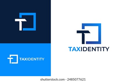 Letter T Tax Template Logo business identity.