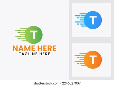 Letter T Technology Logo Design Template. Modern Logotype Symbol