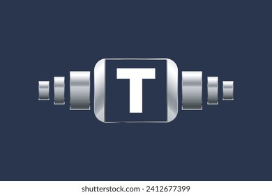 Logo-Design-Vorlage für Letter T-Technologie
