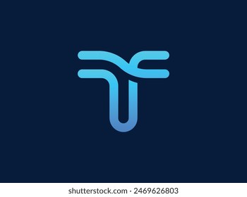 Letter T, technology logo design concept with simple, minimalist and modern styles.