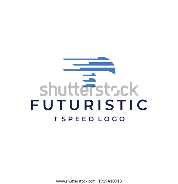 letter T technology speed logo vector modern\
simple abstract\
concepts