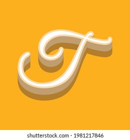 vector de diseño de efecto de texto de letra T, se puede utilizar para Logo.
