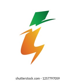 Letter T thunder logo, Thunderbolt, Electric, Lightning bolt, form of thunder with the initials T
