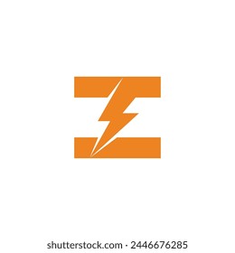 letra t thunder square electric icon logo Vector 