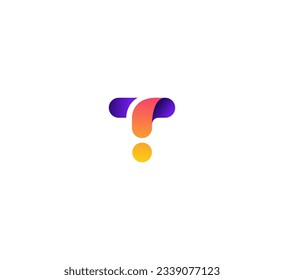 Letter T, TI, IT logo icon design template elements.