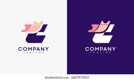 Letter T ticket logo design, tour and travel