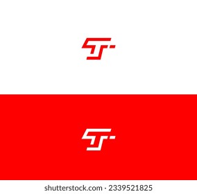 Letter T, TS, ST logo icon design template elements.