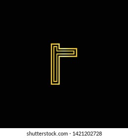 Letter T TT Clean and Minimal Initial Based Logo Design