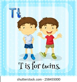 Letter T is for twins