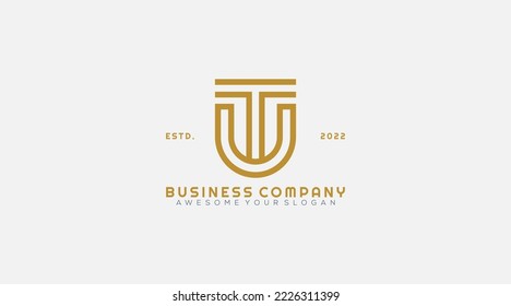 Letter T and U business Vector Logo Design Template Element