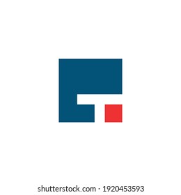 Letter T Vector Logo Design In Square