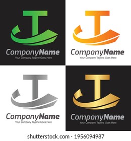 Plantilla para el logotipo del vector de la letra T, logotipo de la letra colorida T, logotipo de la empresa financiera, icono de la plantilla de diseño de los asesores del instituto financiero