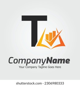 Letter T vector logo template, Colorful Letter T logo, Financial Company Logo, Financial Institute Advisors Logo Design Template Vector Icon