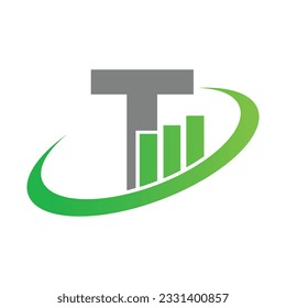 Letter T vector logo template, Colorful Letter T logo, Financial Company Logo, Financial Institute Advisors Logo Design Template Vector Icon