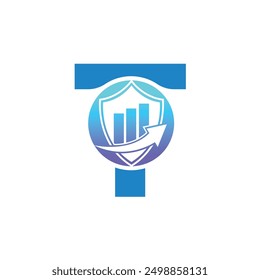 Letter T vector logo template, Colorful Letter T logo, Financial Company Logo, Financial Institute Advisors Logo Design Template Vector Icon