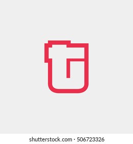 Letter T vector, logo. Useful as branding symbol, corporate identity, alphabet element, app icon, clip art and illustration.