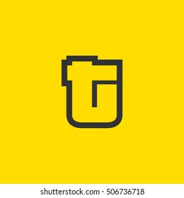 Letter T vector, logo. Useful as branding symbol, corporate identity, alphabet element, app icon, clip art and illustration.