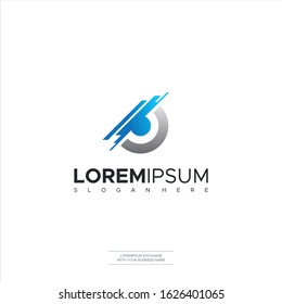 Letter T Visual Optic Icon Vector Illustration Logo Design