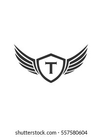 Letter T wing logo