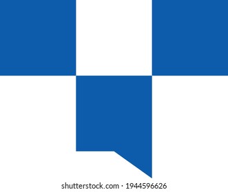 Letter T withe dialogue symbol for logo.