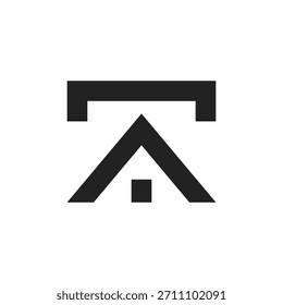 Buchstabe TA Baugebäude Logo 