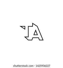 Letter TA line logo design. modern line creative minimal monogram symbol. Universal elegant vector sign design. Premium business logotype. Graphic alphabet symbol for corporate business identity
