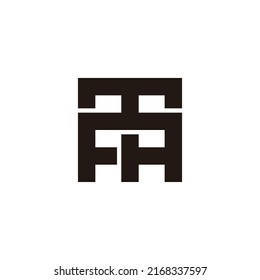 Buchstabe mit überlappendem Logo, Vektorgrafik