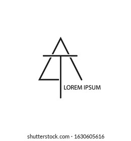 Letter TA logo design inspiration