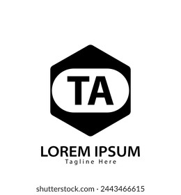 letter TA logo. TA. TA logo design vector illustration for creative company, business, industry
