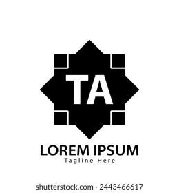 letter TA logo. TA. TA logo design vector illustration for creative company, business, industry
