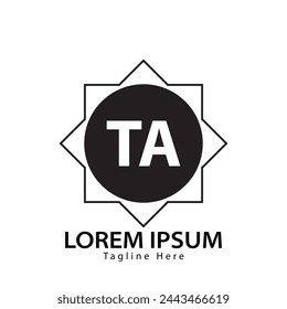 letter TA logo. TA. TA logo design vector illustration for creative company, business, industry
